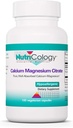 Nutricology Calcium Magnézium Citrate Supplement - Bone Health, with Calcium Citrate, Pure, Well-Absorbed, Vegetariánske kapsule - 100 Počet