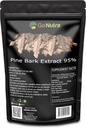 Go Nutra Pine Bark Extract Powder Štandardizovaný 95% Proanthokyanidíny Pine Bark Powder Potent Supplement 8oz. Pure Non-GMO Vegan