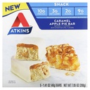 Atkins Snack, Caramel Apple Pie Bar, 5 Barov, 1,41 oz (40 g)