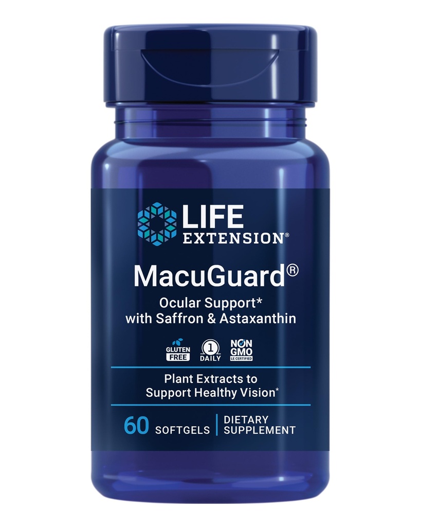Life Extension MacuGuard Ocular Support with Saff & Ast Appendix 