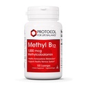 PROTOKOL PRE ŽIVOTNÉ BILANCIE Metyl B12 1000 μg - vitamín B12 pre Homocysteín Metabolizmus - podpora mozgu zdravie a zdravie Nervový systém - Košer, Halal & Vegan - 100 Lozenges