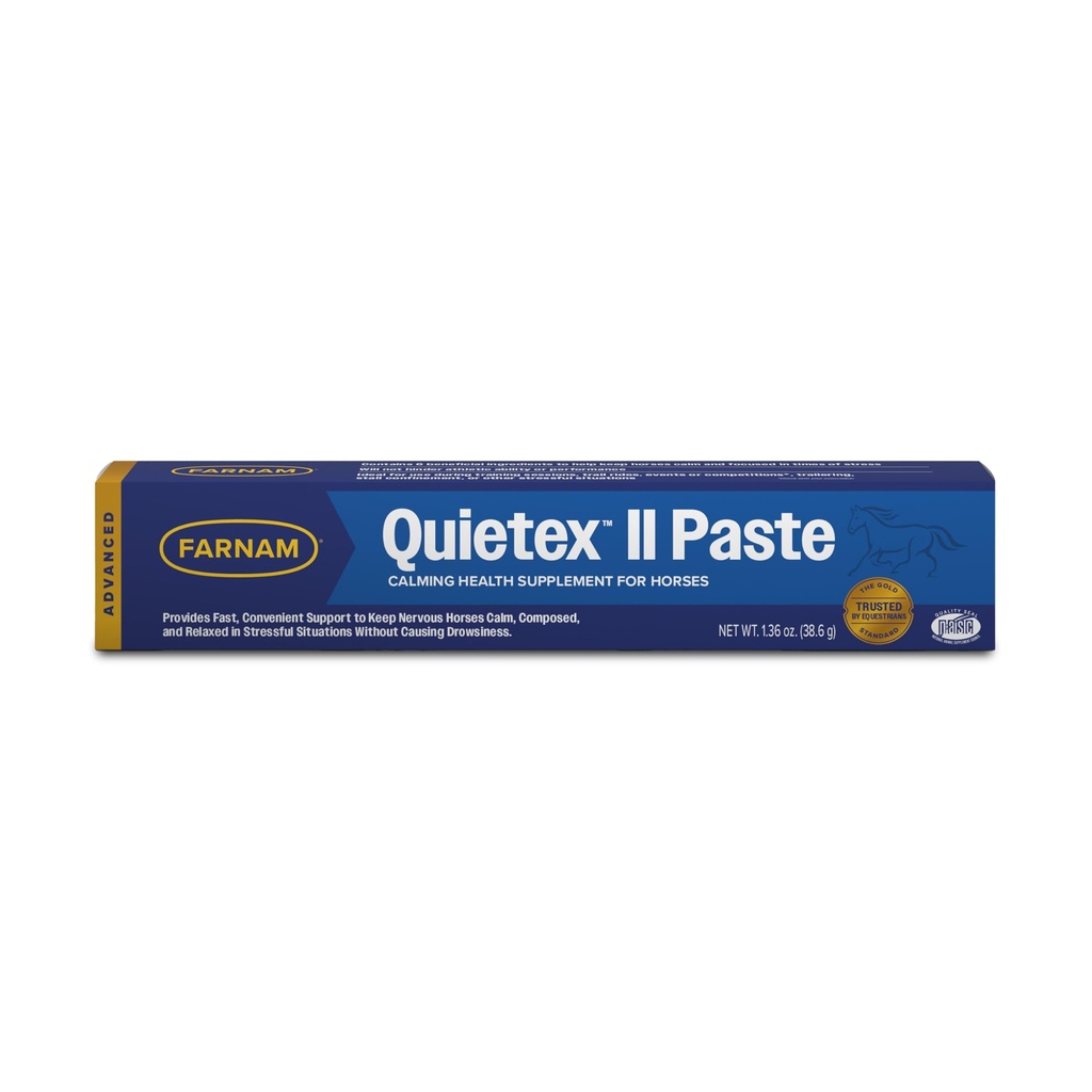 Farnam Quietex II Kone upokojujúce doplnok Vložiť pre kone, Pomáha zvládnuť nervové správanie a udržať kone pokojný & zložený v stresových situáciách, 32,5 ml injekčná striekačka