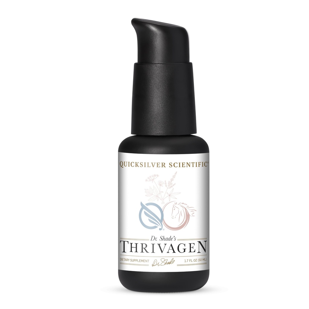 Quicksilver Scientific Thrivagen - Ženské zdravotné doplnky s 15 energiou, Hormone Balance & Adrenal Support Botanicals - Adaptogénne byliny so Shatavari, Rhodiola & Maca Root (1.7oz / 50ml)