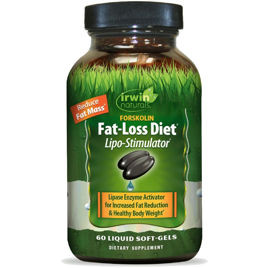 Irwin Naturals Forskolin Fat Loss Strava doplnok, 60 Počet