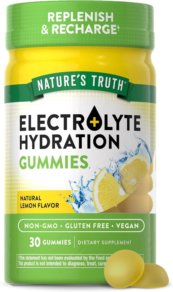 Nature's Truth Electrolyte Gummies for Hydration 30 Gróf 