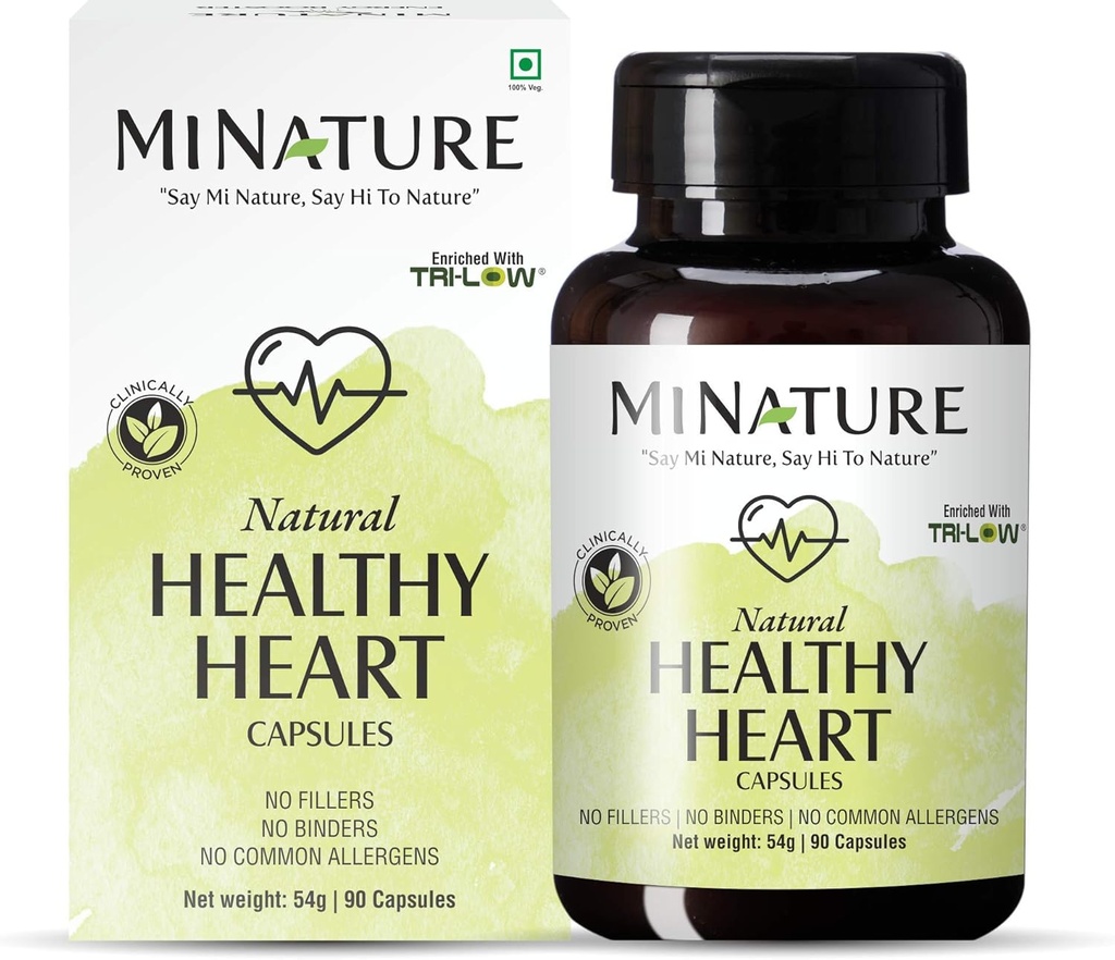 minature Healthy Heart Capsules Enriched with TRI-Low by mi Nature 