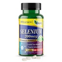 America Medic & Science Selenium 200 mcg (1 balenie po 60 tabliet) Čistá diétne doplnok pre mužov a ženy, Essential Trace Minerál a výkonný antioxidant Najlepšie pre imunitnú podporu a zdravie štítnej žľazy