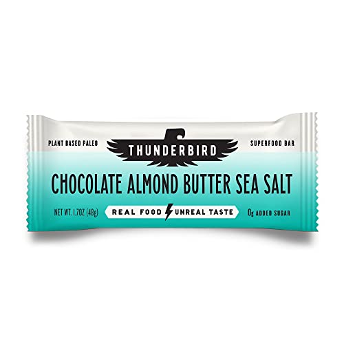 Hromadné bary Energy Snack, Gluten-Free s proteínom, zdravé skutočné jedlo, Vegan Paleo Non-GMO, No Pridané cukor, Čokoláda Mandľové maslo Sea Salt Flavor (12 Gróf, 1.7 oz. Bary)