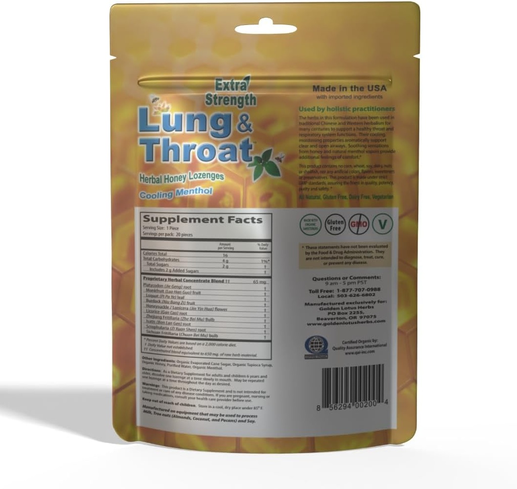 Lung & Throat bylinné Lozenges 