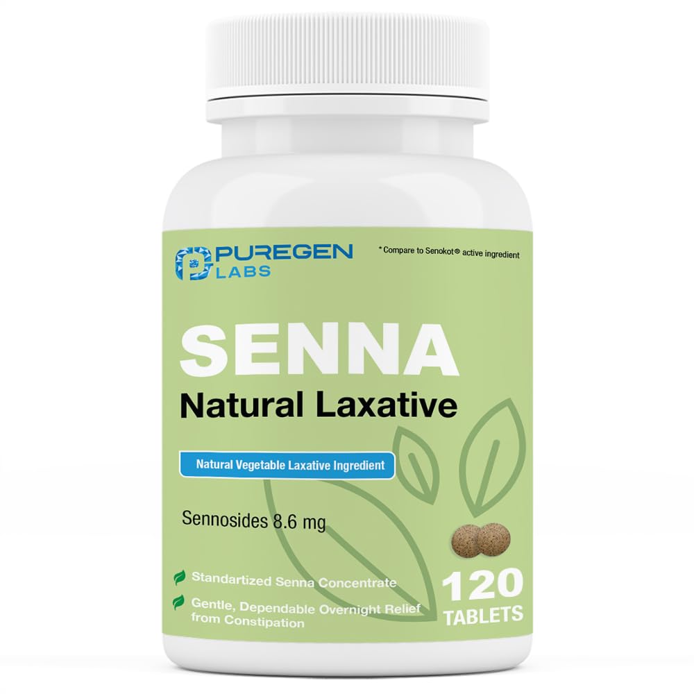 Puregen Labs Senna 8,6 mg tablety (120 grófov)