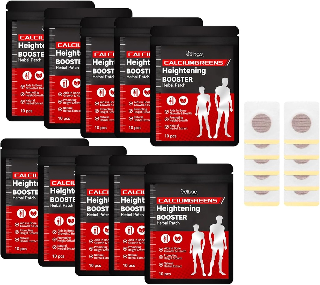 Rastlinné vápnik podpora Patch, Heightening Booster bylinné Patch, Výťažok rast patch, Bylinné výška zvýšenie nohy Patch, Podporovať rast kostrového svalstva (8pack)