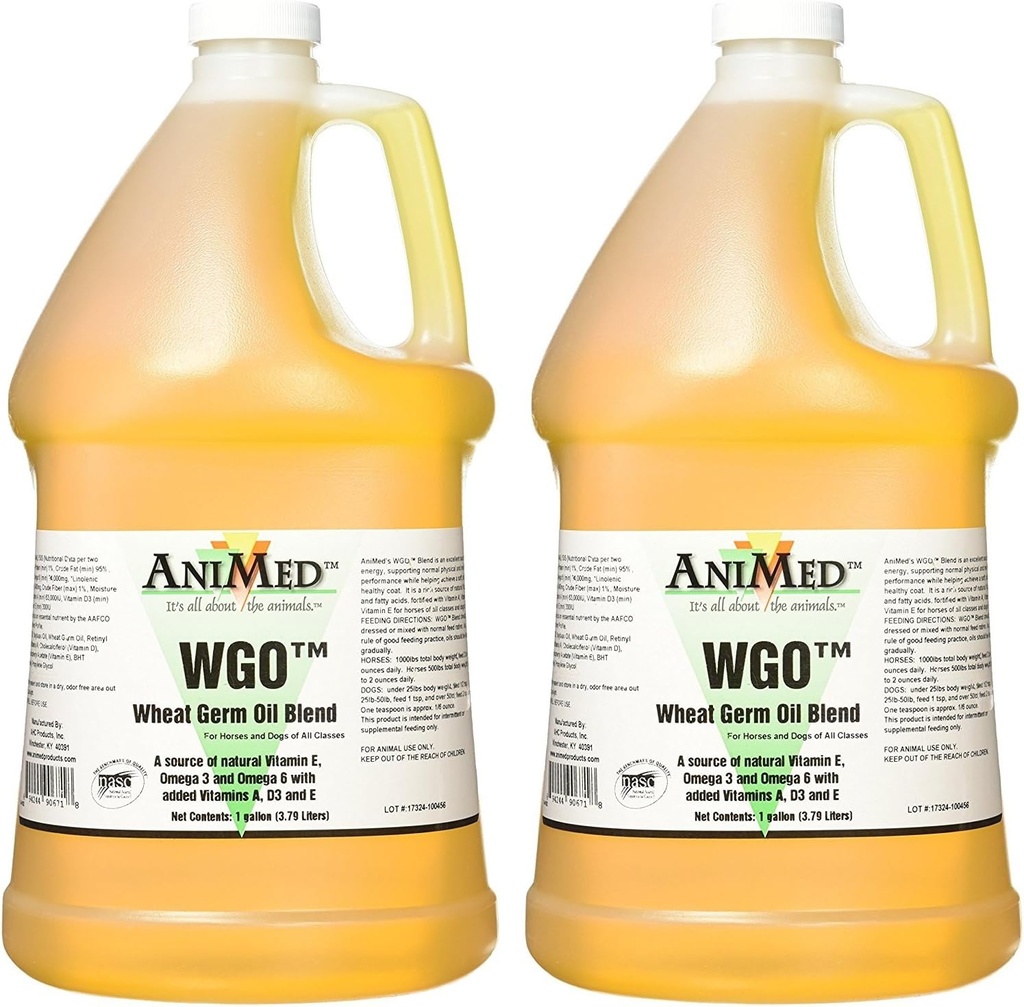 AniMed WGO Wheat Germ Oil Blend Supplement, 1 Gallon (2 balenia)