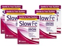 Slow Fe Slow Release Železo Supplement, High Potency, Raz denne, Jemne na systéme, 30 tabliet (Stoj po 5)