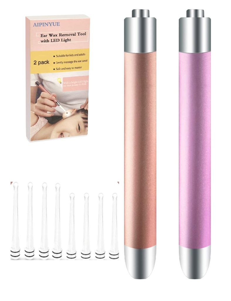 Ear Pick, Ear Wax odstránenie nástroj, LED svetlá Ušné čistenie Kit,Aktualizované Verzia