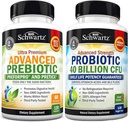 Advanced Prebiotické Gut zdravotné doplnky (2 mesiace dodávky) Plus 40 miliárd CFU Daily Probiotic Supplement (2 mesiace dodávky)