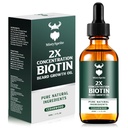 Rastový olej z medvedíka - 2X koncentrácia Biotín medvedí olej pre mužov (2 oz) - Prírodné muži medvedí olej s arganovým olejom, jojobový olej a vitamín, medvedí zmäkčovač, hydratačný (Cedarwood)