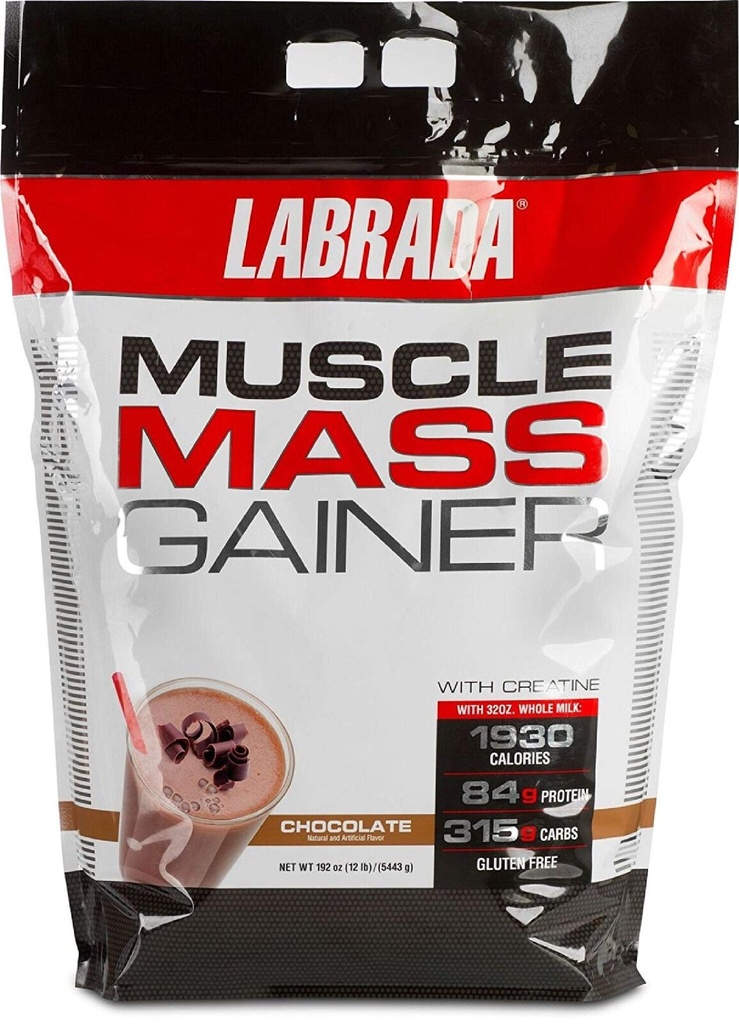 Labrada Nutrition Muscle Gainer, Čokoláda, 12 libier