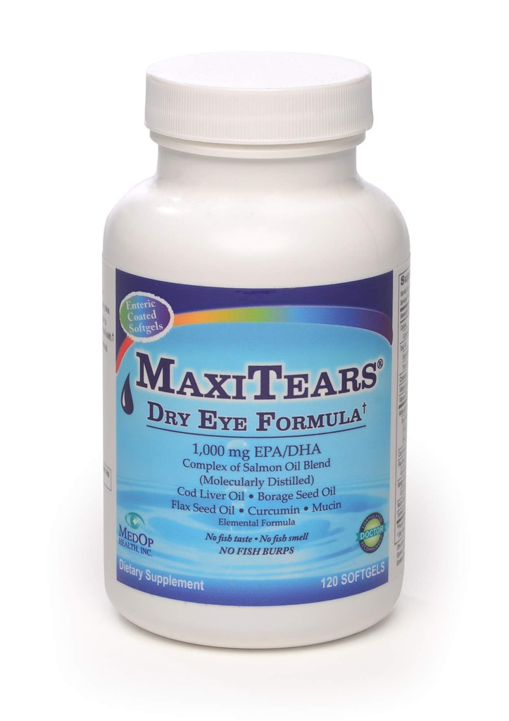 MedOp MaxiTears® Dry Eye Formula 120 softgels, 1fottle