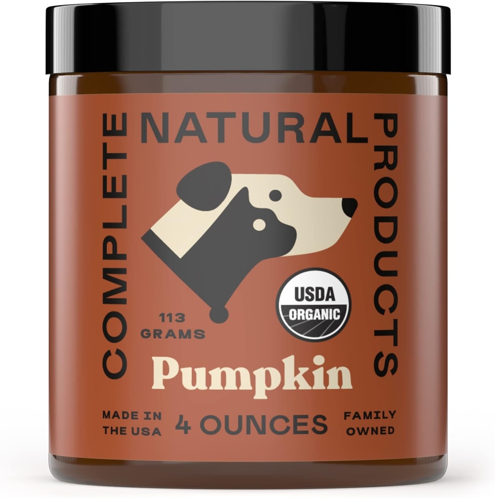 Kompletné prírodné produkty Organická tekvica prášok pre domáce zvieratá - 4oz - Pure Organic Pumpkin Powder