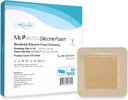 MedVance TM Silikón - ohraničená silikónová lepiaca pena veľkosti 4"x4" (2,7"x2.7" podložka), krabica s 5 obväzmi
