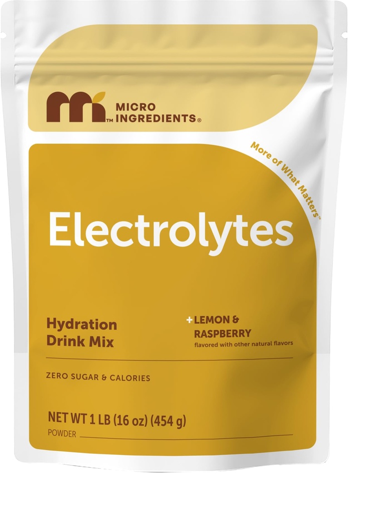 Micro Ingredients Hydration Electrolyte Powder, 1 lb (69 Servings) 