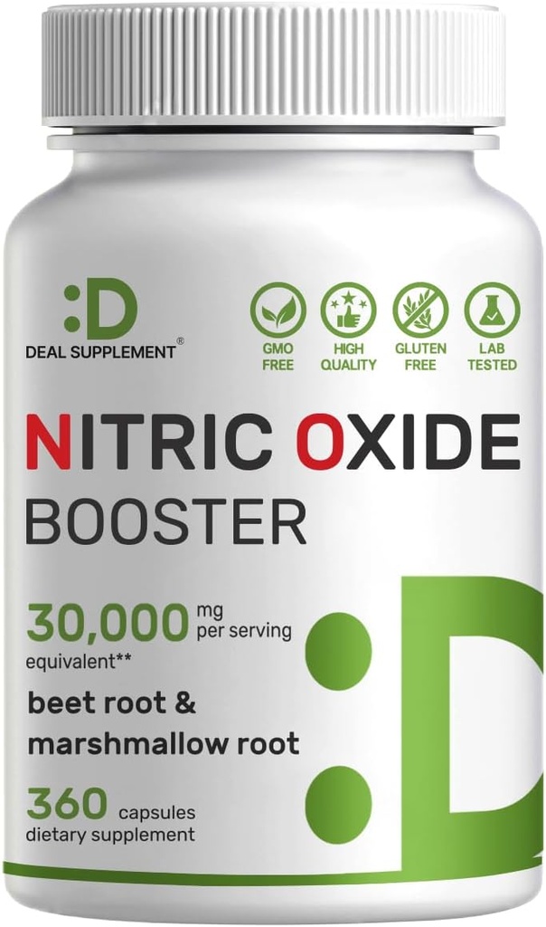 DEAL Application Nitric Oxide Booster 30 000mg Rovnocenné, 360 Kapsule 