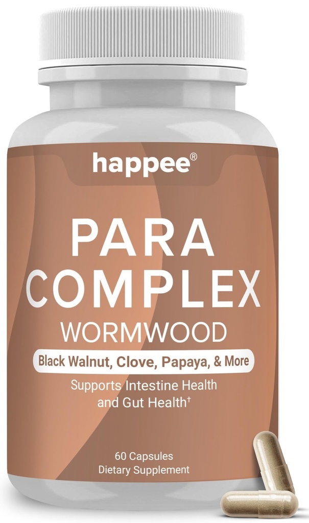 ParaComplex Intestinálna garda pre ľudí - para Purge Bylinné čistenie pre Zdravie a trávivú rovnováhu - s Wormwoodom, čiernym orieškom, cesnakom a viac - 60 kapsúl