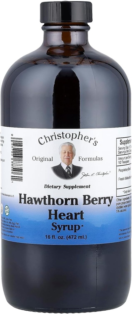 Christopher's Original Formules Hawthorn Berry Heart Sirup - 16 fl oz 