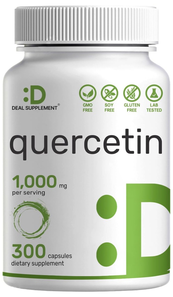 Quercetin 1 000mg Per Serving, 300 Kapsule 