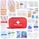 Prvá pomoc Kit 194 Piece Núdzové súpravy pre pešiu turistiku Kempovanie Trauma Kit pre čln vozidla Kompaktná pomoc Kit pre domáce auto Cestovanie Outdoor prežitie