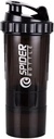 5 V 1 Protein Shaker fľaša - Profesionálne Series Shaker fľaša pre Protein Shakes a pre cvičenie Gym fľašu, s powder Storage, Pill Tray, Mixing Ball,Shakes Cup (čierna)