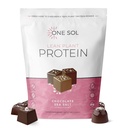 One Sol Lean Plant-Based Protein Powder, Pea & Brown Ryce Protein, Low Carb, Vegan Friendly - Gluten, Laktóza, & Soy Free - No Pridané cukor, Non-GMO, Čistá výživa, No Bloating (Chocolate Sea Salt)