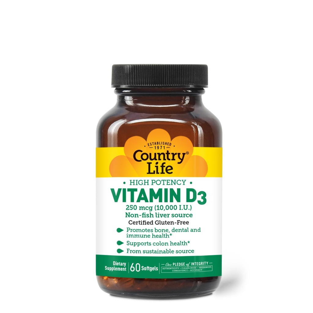Krajina Život Vitamín D3 10 000 IU 
