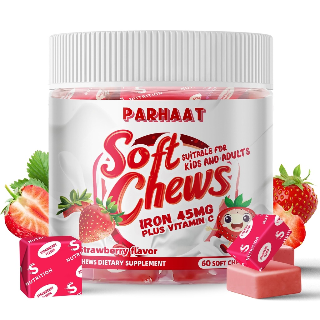 Železo Soft Chew Doplnok s vitamínom C 
