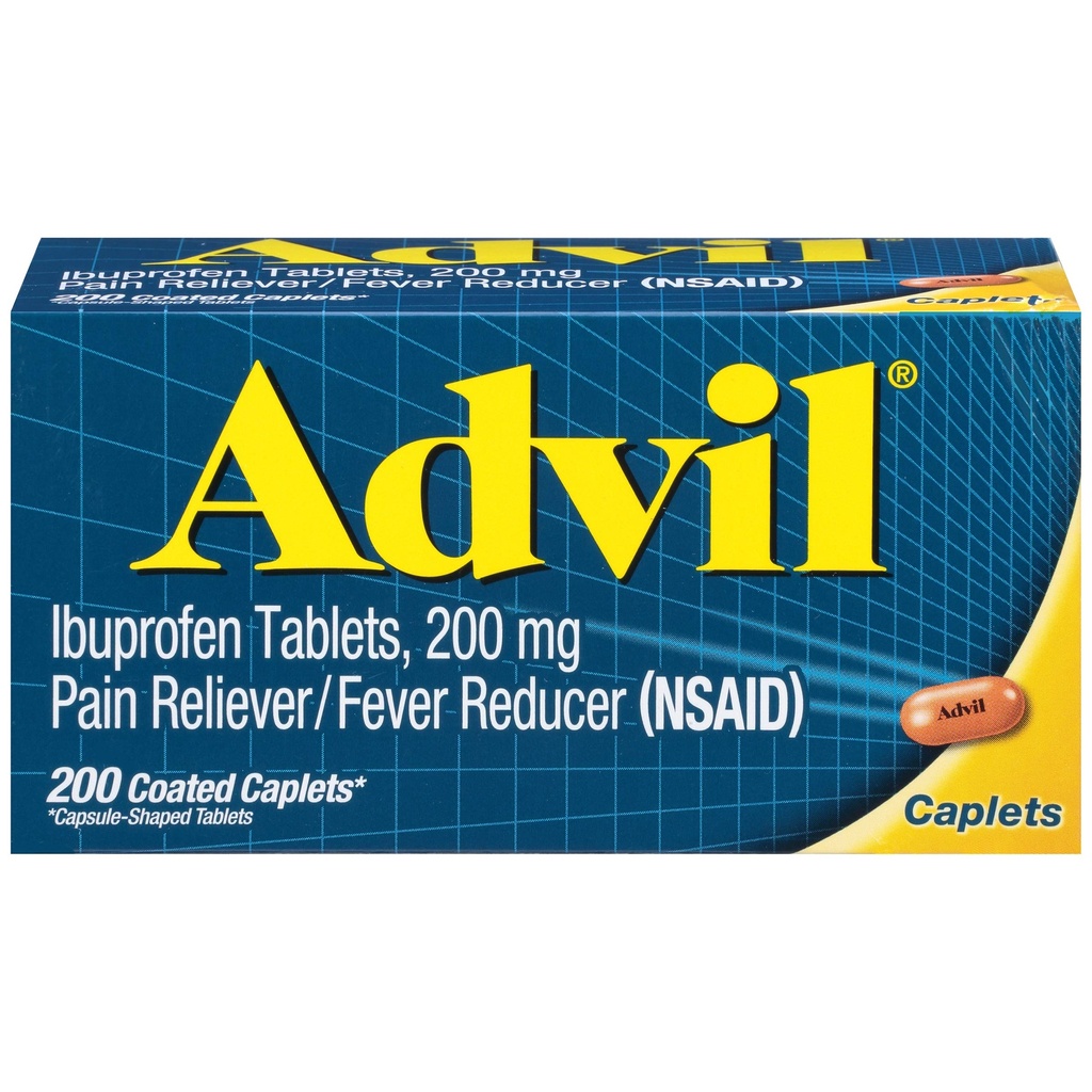 Advil Ibuprofen Tablety, 200 Počet