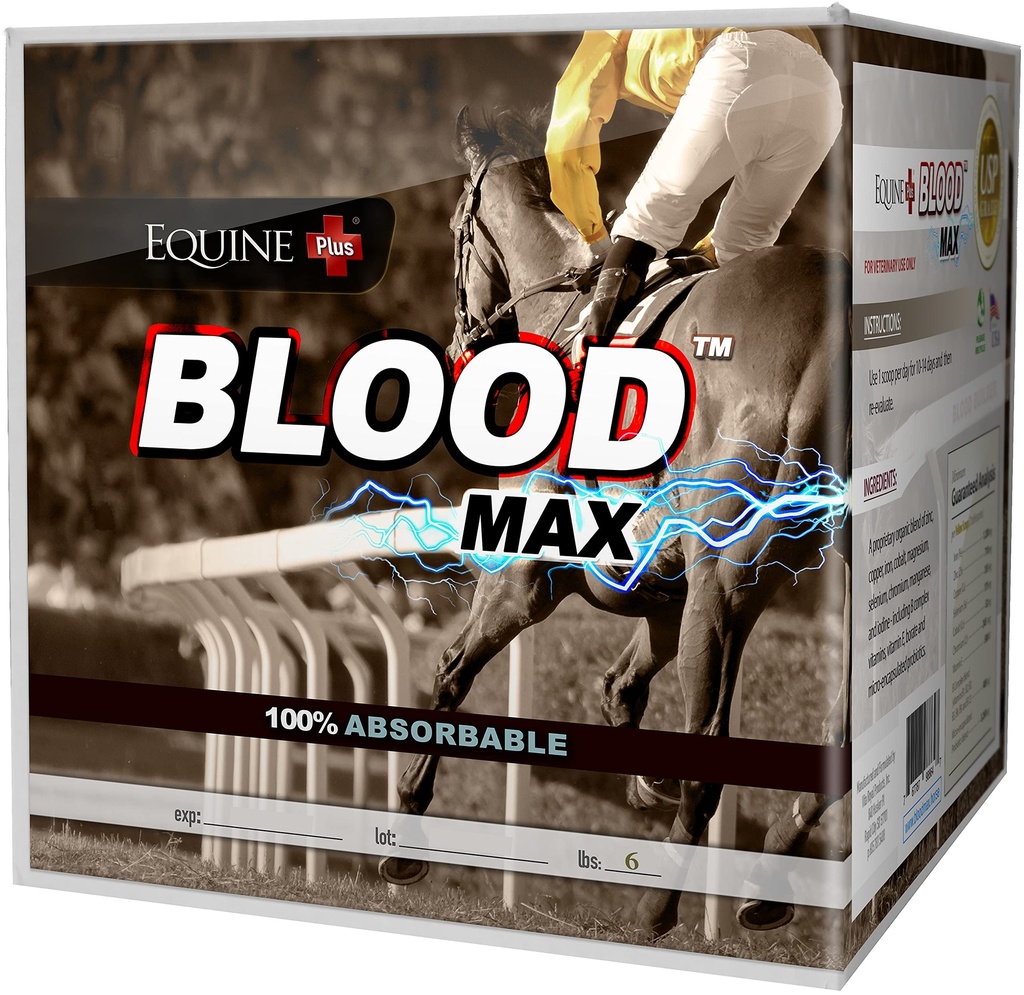 (6 lbs.) - Výkonnosť Red Blood Cell Health Builder for Horses - 100% Absorbable Železo, meď, Zinok a B komplex Vitamíny