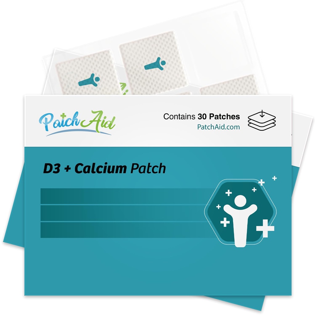 PatchAid D3/Calcium Topical Patch 30-dňová dodávka (dávka 2)