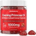 nature Evening Primrose Oil Gummies for Women 1000mg with Black Cohosh Extract 