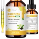 Quercetin Liquid Drops - Quercetin Doplnky 700 mg - 4X Silnejšie ako tablety a kapsuly - 5 v 1 Quercetin s hypromelóza bazový vitamín pre imunitu zdravie dýchacích ciest starostlivosť o pleť- 2 Fl Oz
