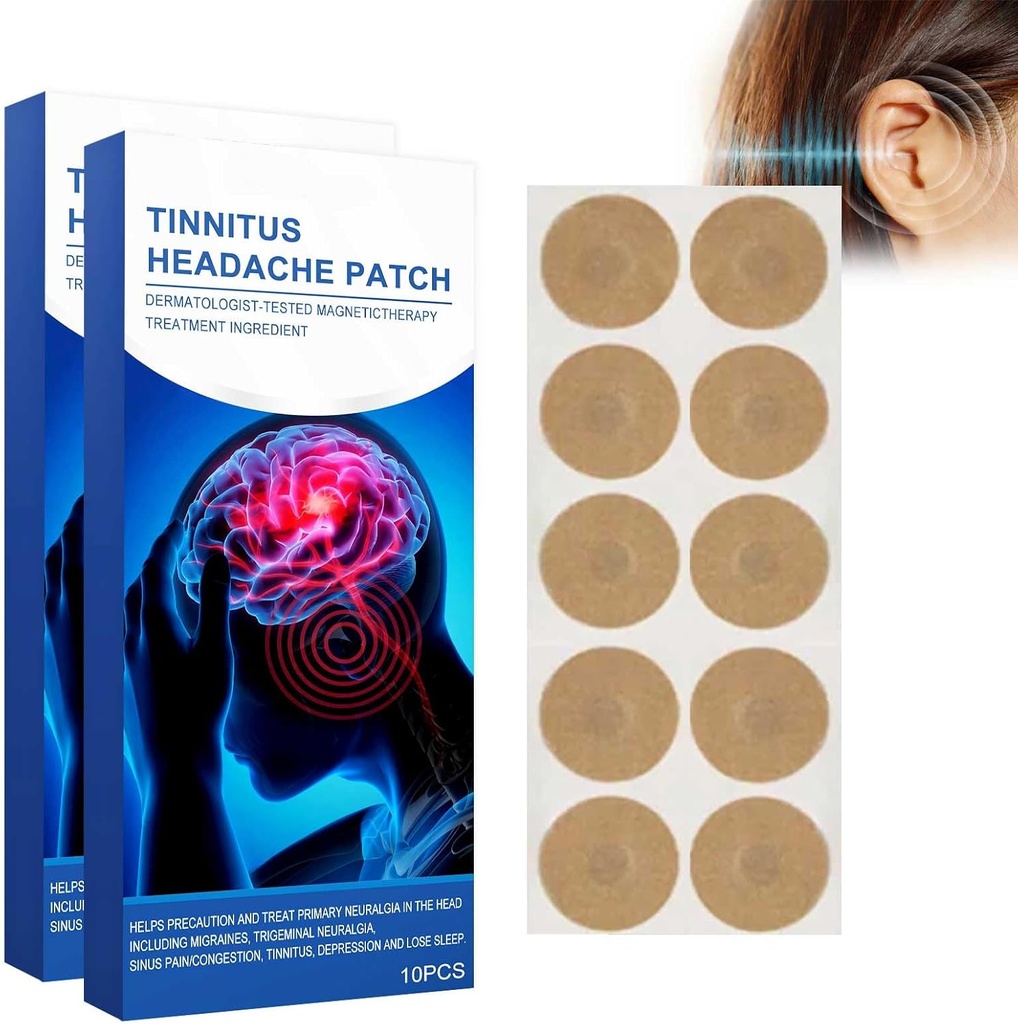 Tinitus záplaty 20 PC, ušné záplaty pre tinitus, ušné záplaty, sluch Weaken, svrbenie uší/nežné tkaniny (20PCS)