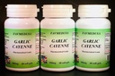 Cesnak Cayenne, Made in USA - 180 (3x60) softgels