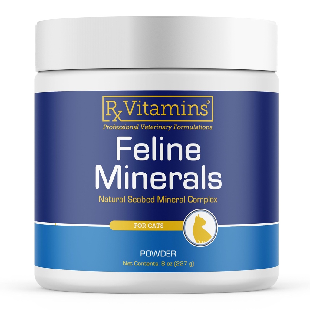 Rx Vitamíny Feline Minerály - Taurín pre zdravie srdca Cat - Vápnik pre Joint Supplement - Imunitná podpora pre mačky s horčíkom a draslíkom - Supplement pre pokožku a pleť - 8oz