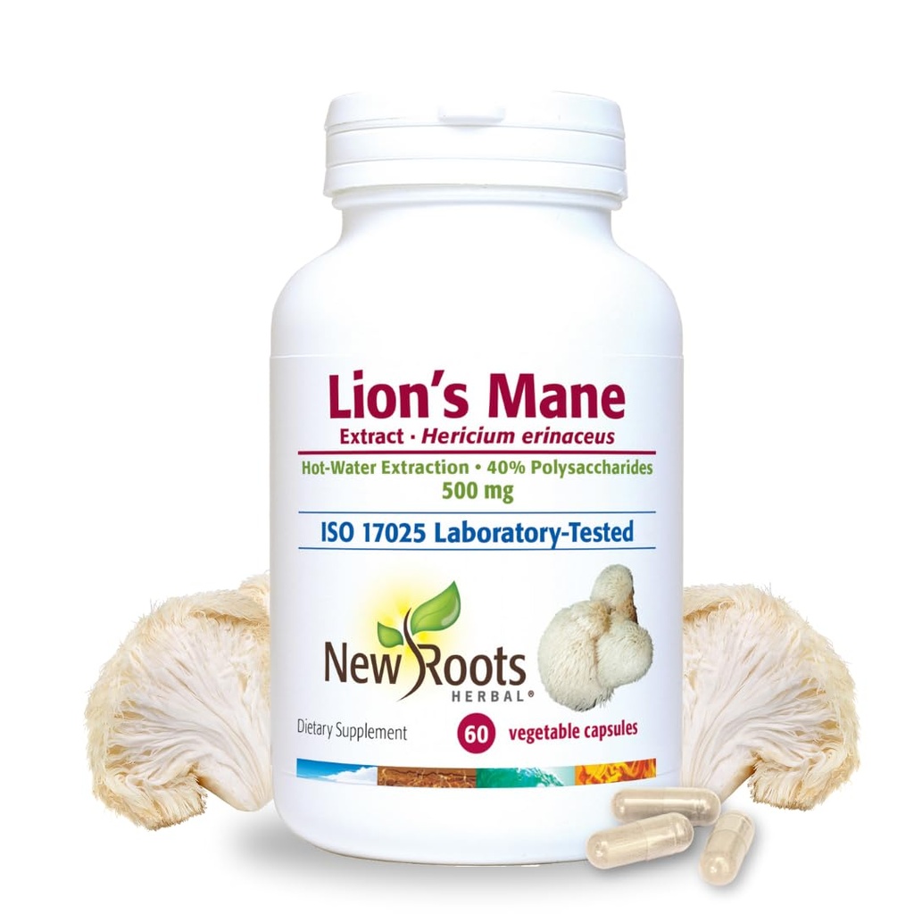 NEW ROOTS HERBAL Lions Mane Supplement Kapsule 