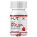 INLIFE Supplementácia kyseliny listovej s vitamínom C, E, B12, zinkom a selénom pre ženy - 60 tabliet