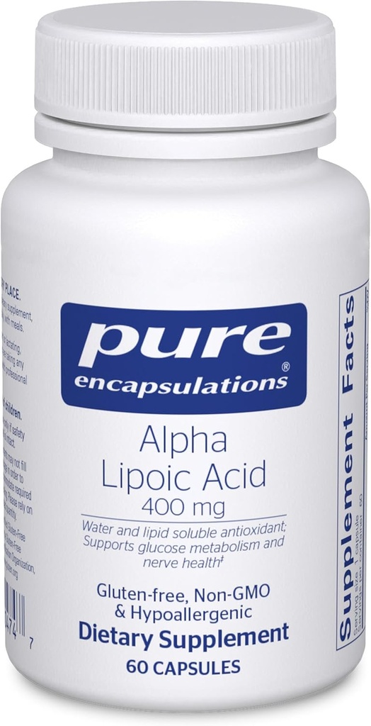 Pure Encapsulations Alpha Kyselina lipoová 400 mg 