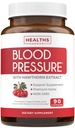 Krvný tlak podpora doplnok (NON-GMO) Premium prírodné byliny, vitamíny a bobuľové plody - vysoká dávka Hawthorn Berry extrakt 