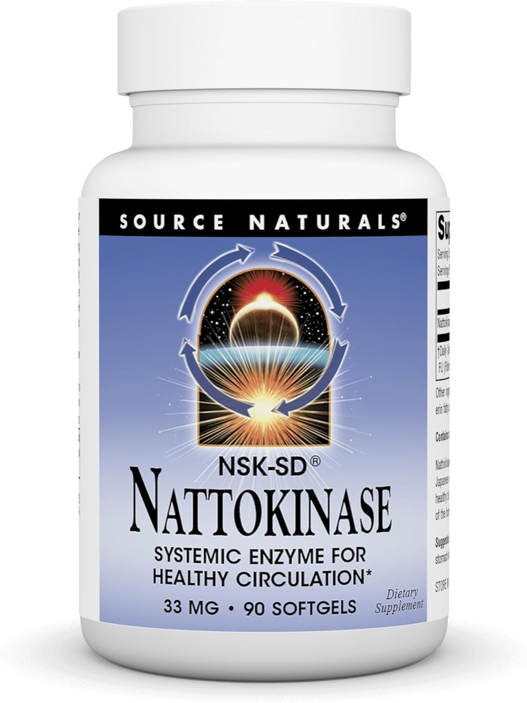 Zdroj Naturals Nattokináza 33 mg Systémový enzým pre zdravú cirkuláciu - 90 Softgels