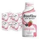 Freeflow Fit Energy Shots, Strawberry Burst, Natural Caffeine Boost s L-teanínom, Ženšen, Vitamíny, Prebiotiká, Elektrolyty (24 počet, 2oz Shots)
