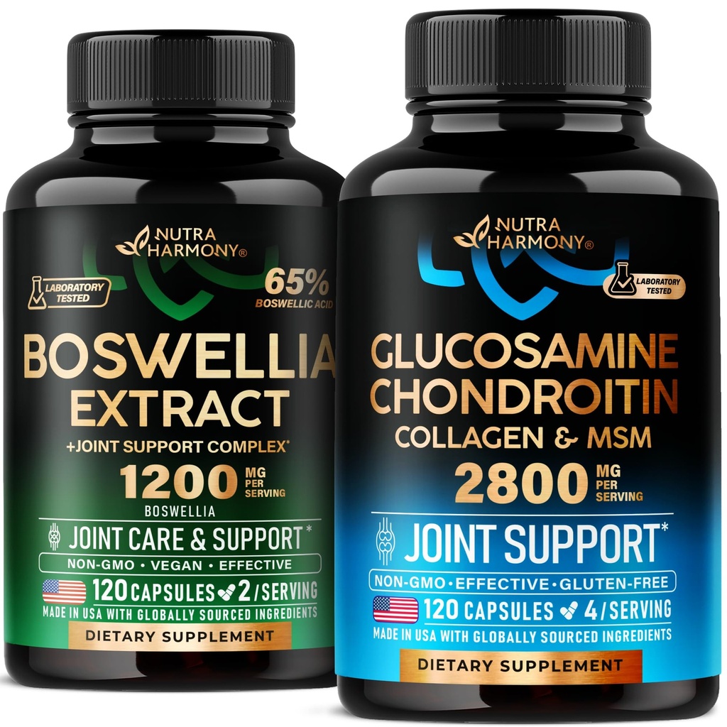 NUTRAHARMANY Glukozamín Chondroitín a Boswellia extrakt kapsuly