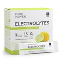 Dr. Mercola Pure Power Electrolytes - podporuje hydratáciu a funkciu svalov - horčík a draslík zmes - 0 g cukru na porciu - citrónová vápno - 30 paketov